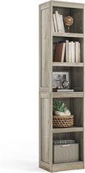 LINSY HOME 5-Shelf Bookcase, Narrow Bookshelves Floor Standing Storage Shelves by LINSYHOME