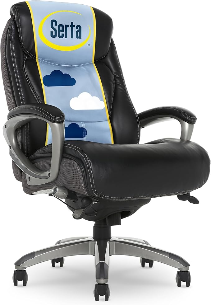 Serta Lautner Executive Home Office Desk Chair, Ergonomic High-Back by Serta