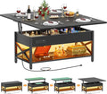 Aheaplus Coffee Table Lift Top Multi-Function Coffee Table Converts to Dining by Aheaplus