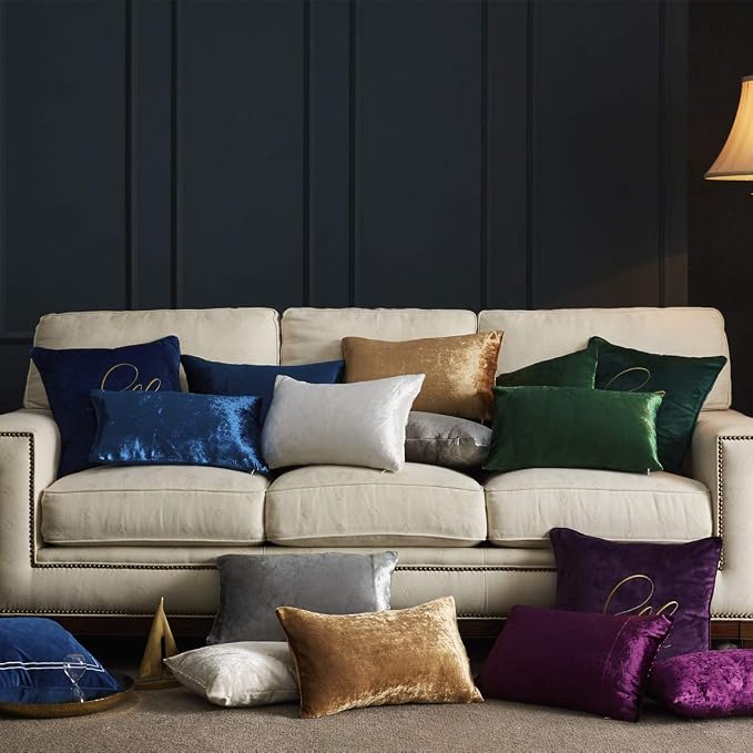 GIGIZAZA Decorative Small Lumbar Pillow Covers, Sofa Throw 12 X 20 Pillow Covers - Image 6