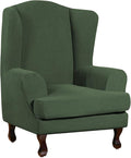 Turquoize Wingback Chair Covers 2 Piece Wing Chair Slipcover Stretch Slipcovers by Turquoize