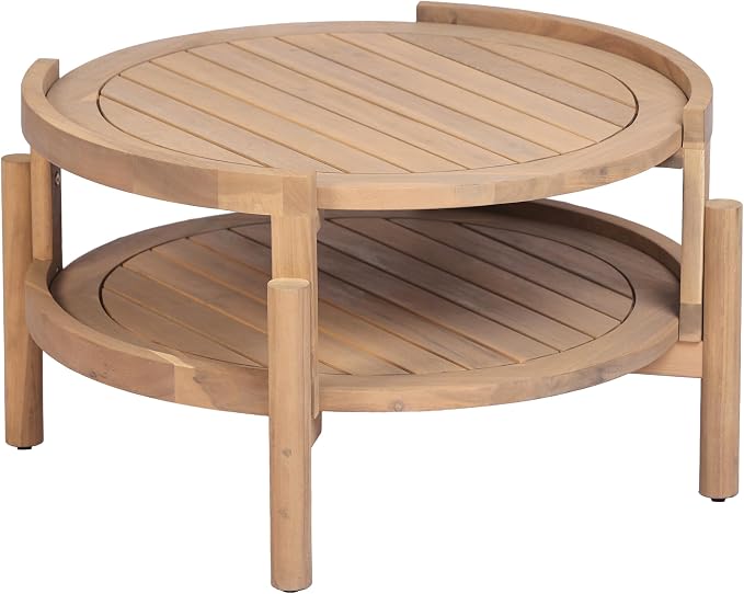 Christopher Knight Home 4-Piece Acacia Wood Patio Furniture Set - Image 11