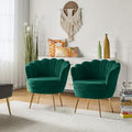 HULALA HOME Modern Velvet Accent Chairs Set of 2 by HULALAHOME