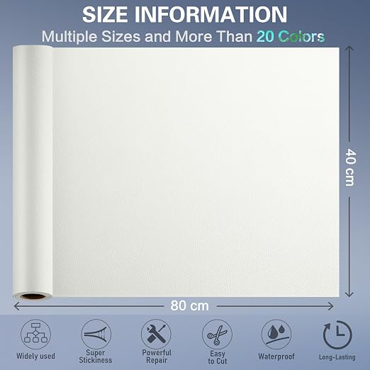 Self Adhesive Leather Repair Patch Kit, 31.4 in x 16 in Large Vinyl Leather - Image 2