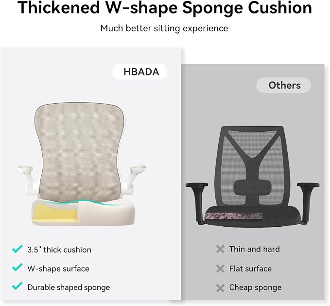 Hbada Office Chair Ergonomic Desk Chair, Office Desk Chairs - Image 9