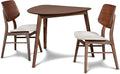 New Classic Furniture Mid-Century Modern Oscar Corner Table 3-Piece Dining Set by NewClassicFurniture
