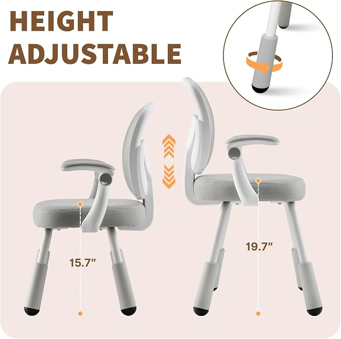 ERIYA Kids Desk Chair, Kids Study Chair, Height-Adjustable - Image 7