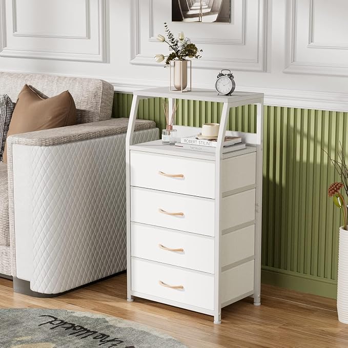 Furnulem Tall 4 Drawers Dresser, Vertical Storage Tower - Image 2