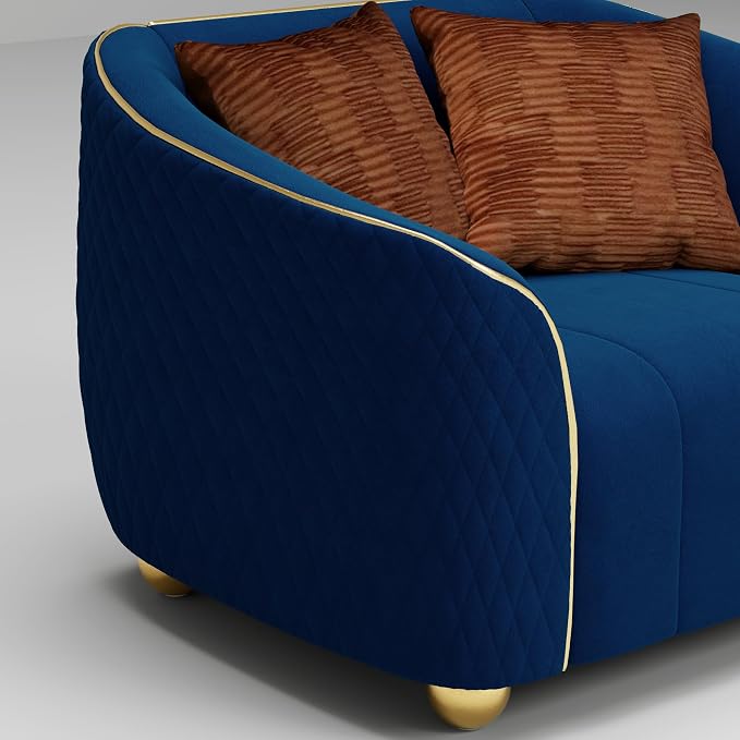 1-Piece Luxury Velvet Sofa Set for Living Room, Elegant Design Couch Set - Image 6