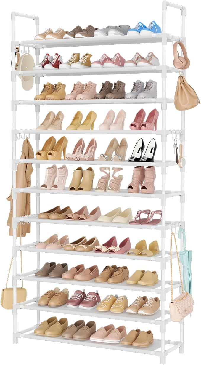 LANTEFUL 11 Tiers Tall Shoe Rack Holds 55 Pairs of Shoes by LANTEFULforTidyingHouse