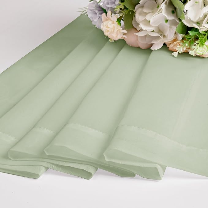 OWENIE Sheer Curtains 78 inches Long 2 Panels Set - Image 6