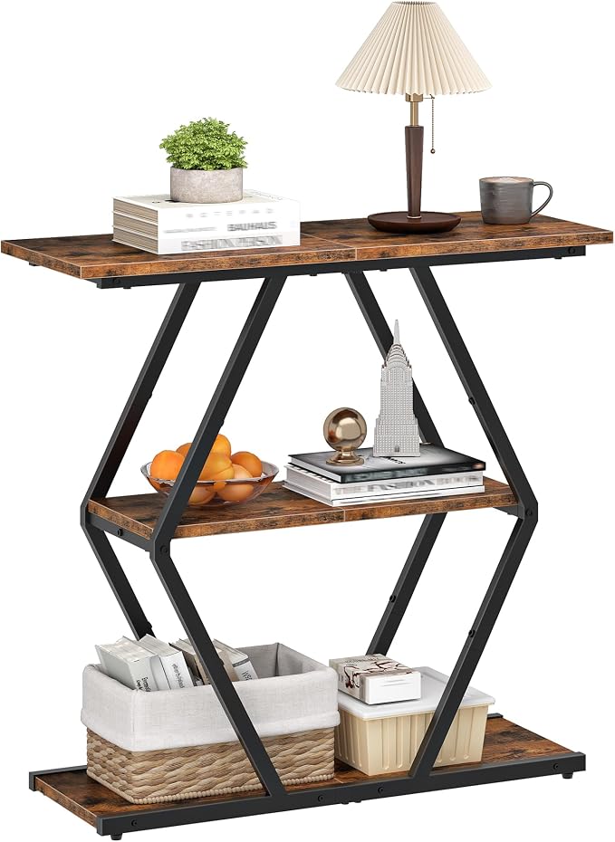 CHOEZON 3-Tier Console Table, Entryway Table, Sofa Table - Image 8