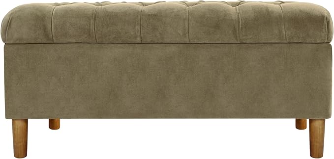 Homepop Home Decor | Tufted Ainsley Button Storage Ottoman Bench by HomePop