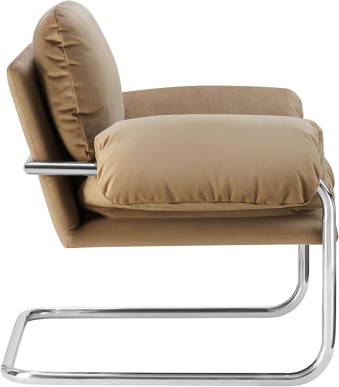 Modway Ansel Performance Velvet Accent Chair in Taupe - Image 6