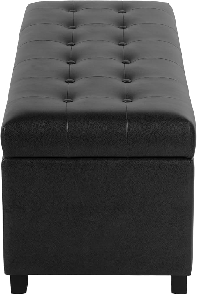 HomePop Large Tufted Storage Bench - Image 7