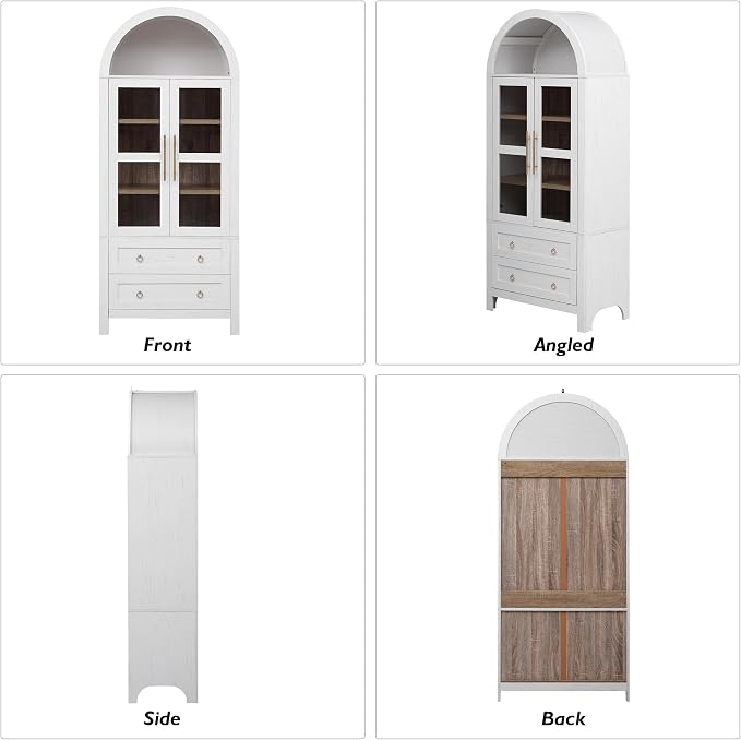 71" Arched Storage Cabinets - Image 8