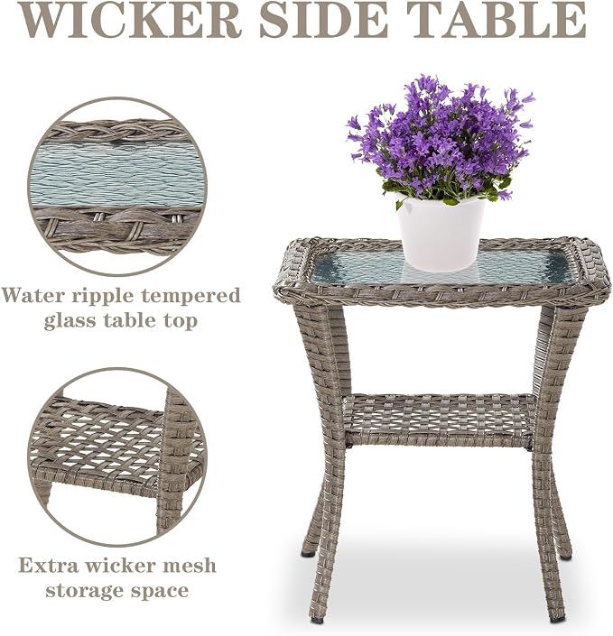Belord 7 Piece Wicker Patio Furniture Set - Image 9