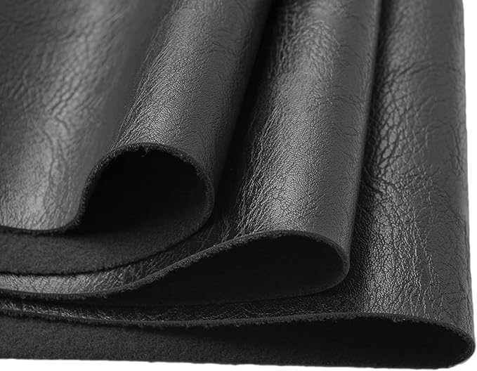 Wento Thick 2 Yard Faux Leather Fabric Soft Skin Grain PU Leather Fabric by Wento