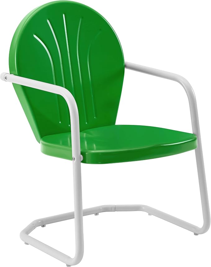 Crosley Furniture Griffith Outdoor Chair, Retro Metal Patio Chairs by CrosleyFurniture