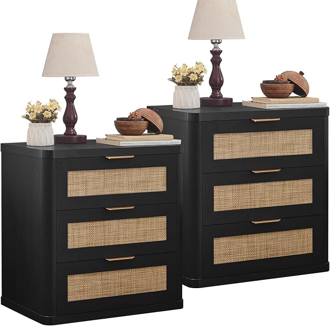 LEYAOYAO Rattan Night Stand by LEYAOYAO-Findtheshiningpointofyourideallife%EF%BC%81