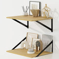 Fun Memories Floating Shelves for Wall, 12 Inch Deep Floating Shelves Set of 2 by FunMemories