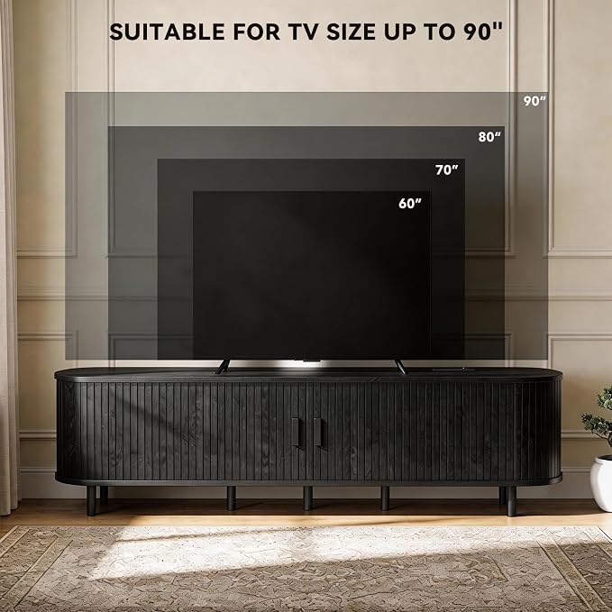 80" Mid Century Modern TV Stand - Image 7