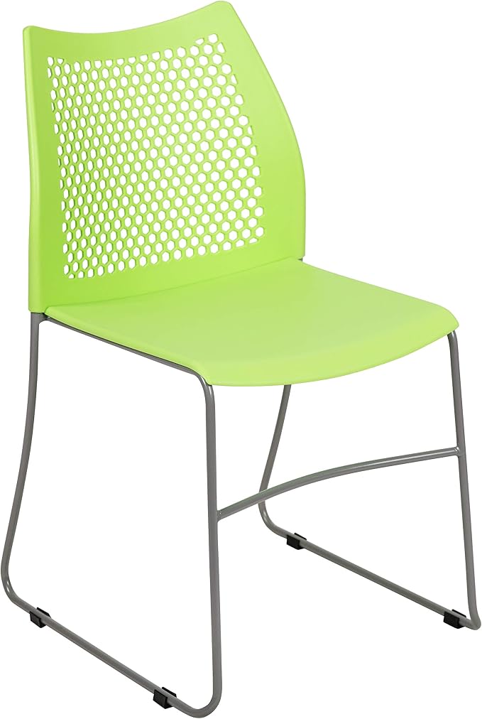 Flash Furniture HERCULES Series 661 lb. Capacity Green Stack Chair - Image 3