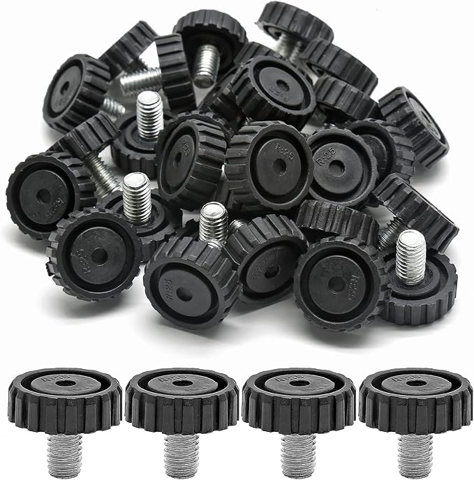 Zorfeter 30 Pcs Screw in Threaded Furniture Adjustable Levelers, M8 x 13mm - Image 7