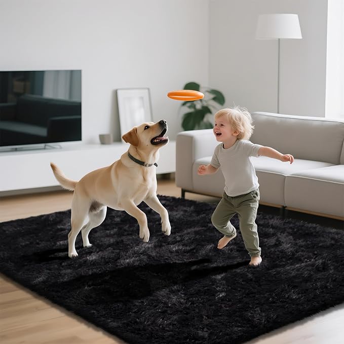 9X12 Large Shag Area Rugs for Living Room Bedroom, Big Soft Fluffy Rug for - Image 3