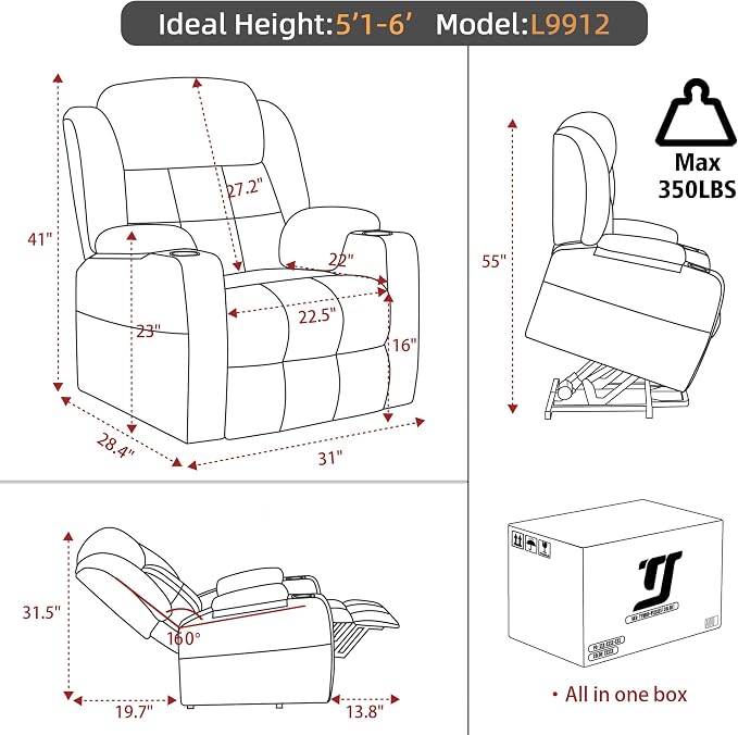Power Lift Chair Recliners for Elderly - Image 3