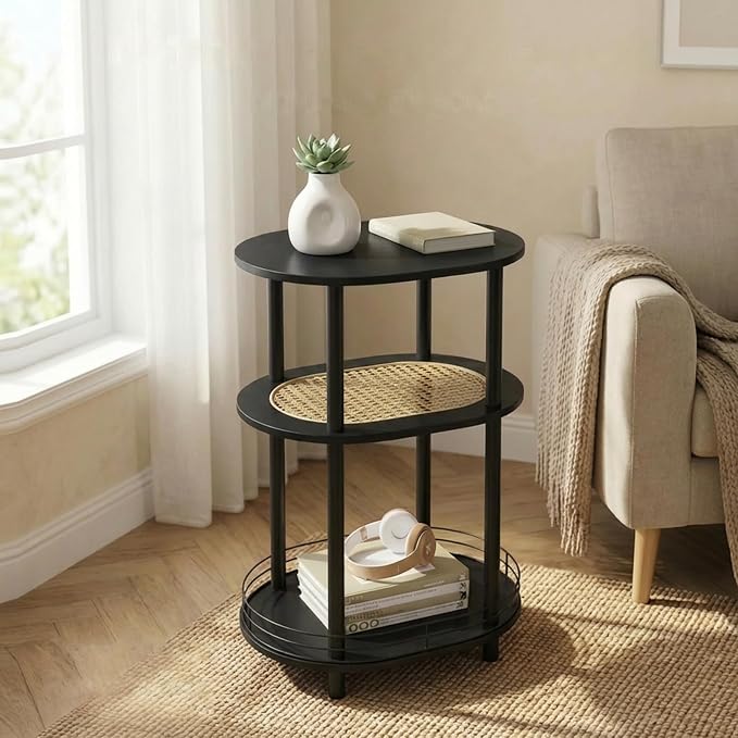 Small Rattan Side/Accent Table by BITYODD-HOME