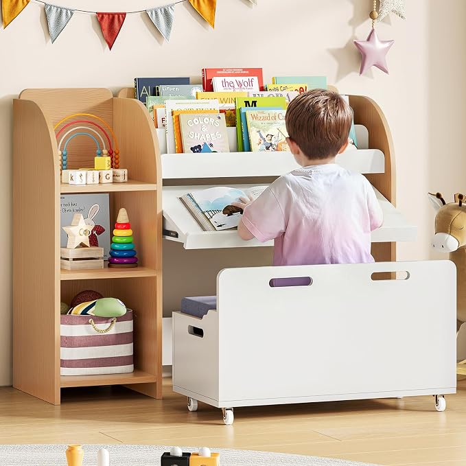 ONBRILL Kids Bookshelf and Toy Storage Organizer by ONBRILL