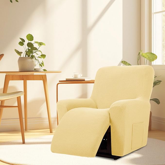 Cupuamon Recliner Chair Covers, Lazy Boy Recliner Covers Stretch Reclining - Image 7