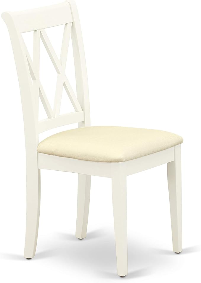 East West Furniture CLC-LWH-C Clarksville Kitchen Dining Chairs - Image 5