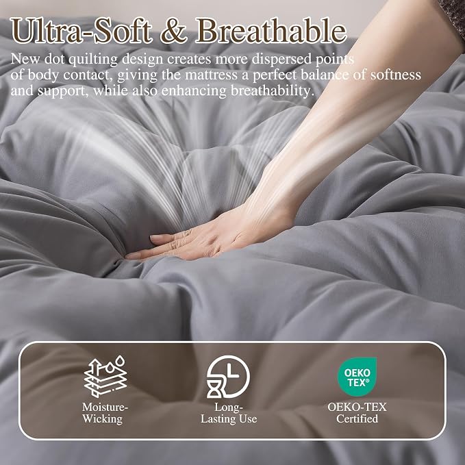 SHOUREN Japanese Futon Mattress Floor Mattress 3" Tatami Mat, Shredded Memory - Image 5