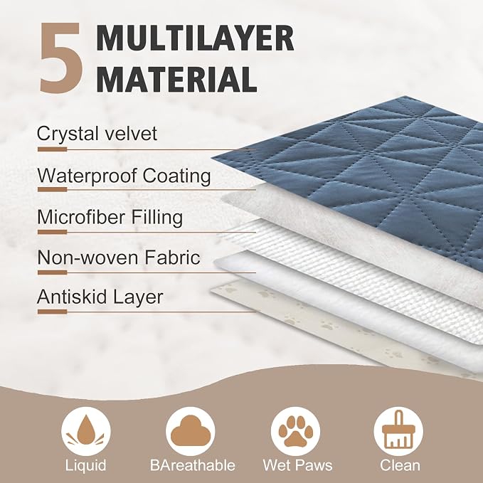 Ameritex Sofa Cover Waterproof for Seats Couch Cover for Dogs Pet Couch Cover - Image 3