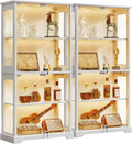 LELELINKY Farmhouse Display Cabinet Set of 2 by LELELINKY