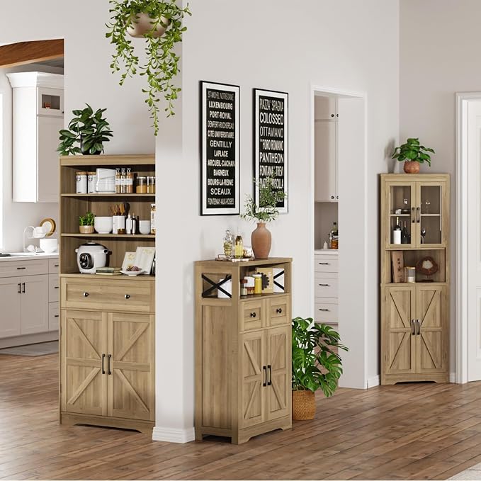 FiveWillowise Natural Storage Cabinet - Image 3