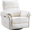 Power Swivel Rocker Recliner, Glider Recliner Nursery Chair by Rhevoy