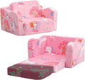 MeMoreCool Glowing Pink Fairy Kids Chair, 2-in-1 Fold-Out Kids Couch and Sofa by MeMoreCool