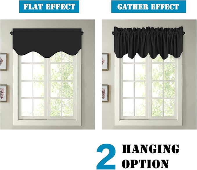 H.VERSAILTEX 4 Panels Blackout Curtain Valances - Image 6