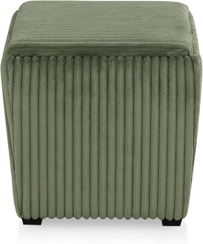 Furniture of America Lennox Modern Chenille 17-inch Square Storage Ottoman - Image 13