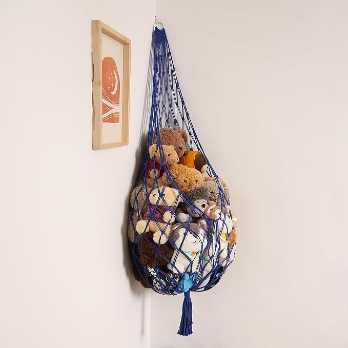 Amdermi Stuffed Animal Storage Toy Hammock Corner Hanging Net by Amdermi