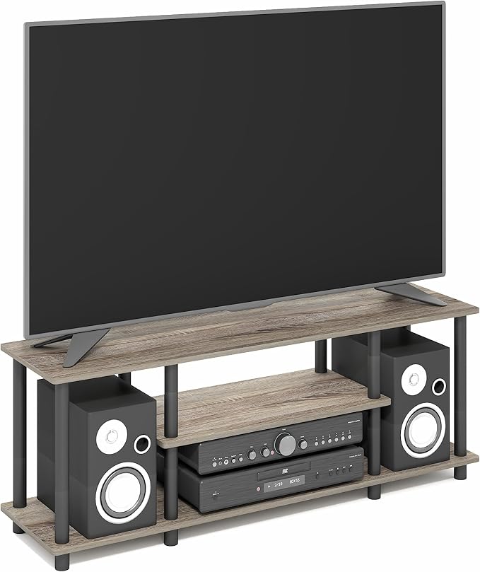 Furinno Turn-N-Tube No Tools 3D 3-Tier Entertainment TV Stand up to 50 inch TV by Furinno-FitsYourSpaceFitsYourBudget