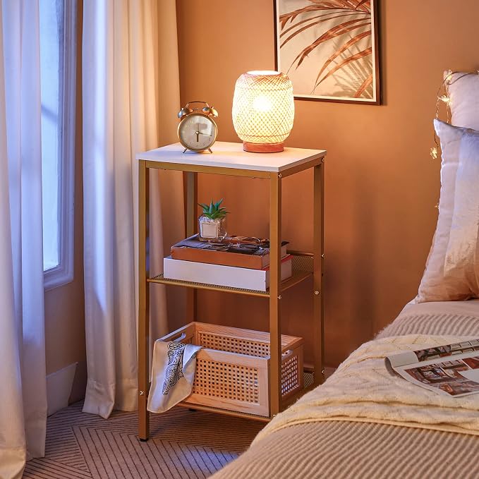 HOOBRO Tall Side Table, 3-Tier Telephone End Table - Image 8
