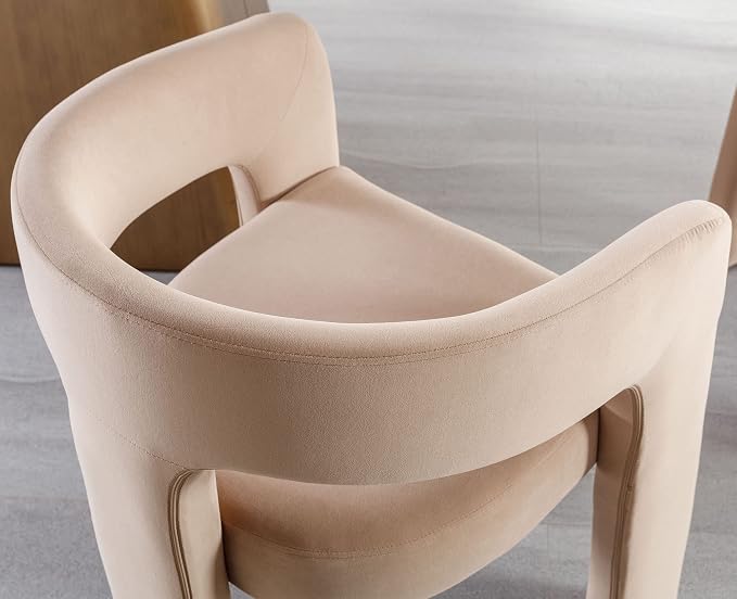 VESCASA Velvet Barrel Dining Chair - Image 6