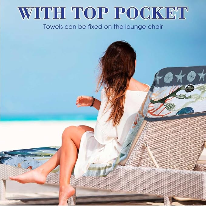 Irisbell Lounge Chair Towel Cover - Image 4