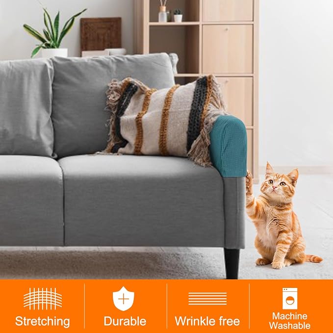 uxcell Stretch Armrest Covers Armchair Anti-Slip - Image 4