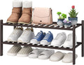 viewcare 2-Tier Shoe Rack for Entryway, Bamboo Shoe Rack for Closet, Free by VIEWCARE