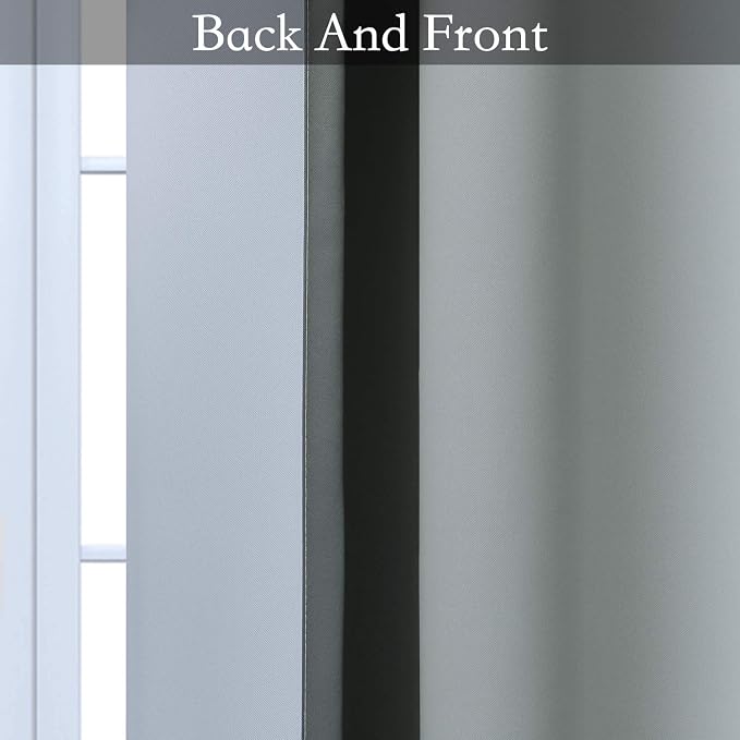 SimpleHome Ombre Room Darkening Curtains 36 inches Length - Image 5